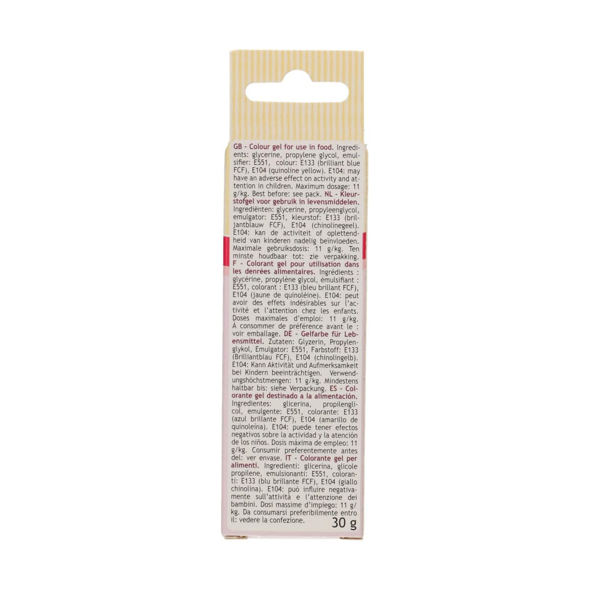 Colorante alimentare Funcakes Gel Blue Baby: colorante alimentare altamente concentrato per pasta, panna, fondente e marzapane. Dosaggio facile. Una sola goccia per creare colori vivaci. Halal. 30 g.