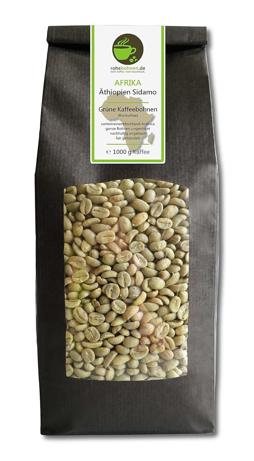 Caffè crudo - Green Highland Coffee Etiopia Sidamo (caffè verde in grani 1000g)