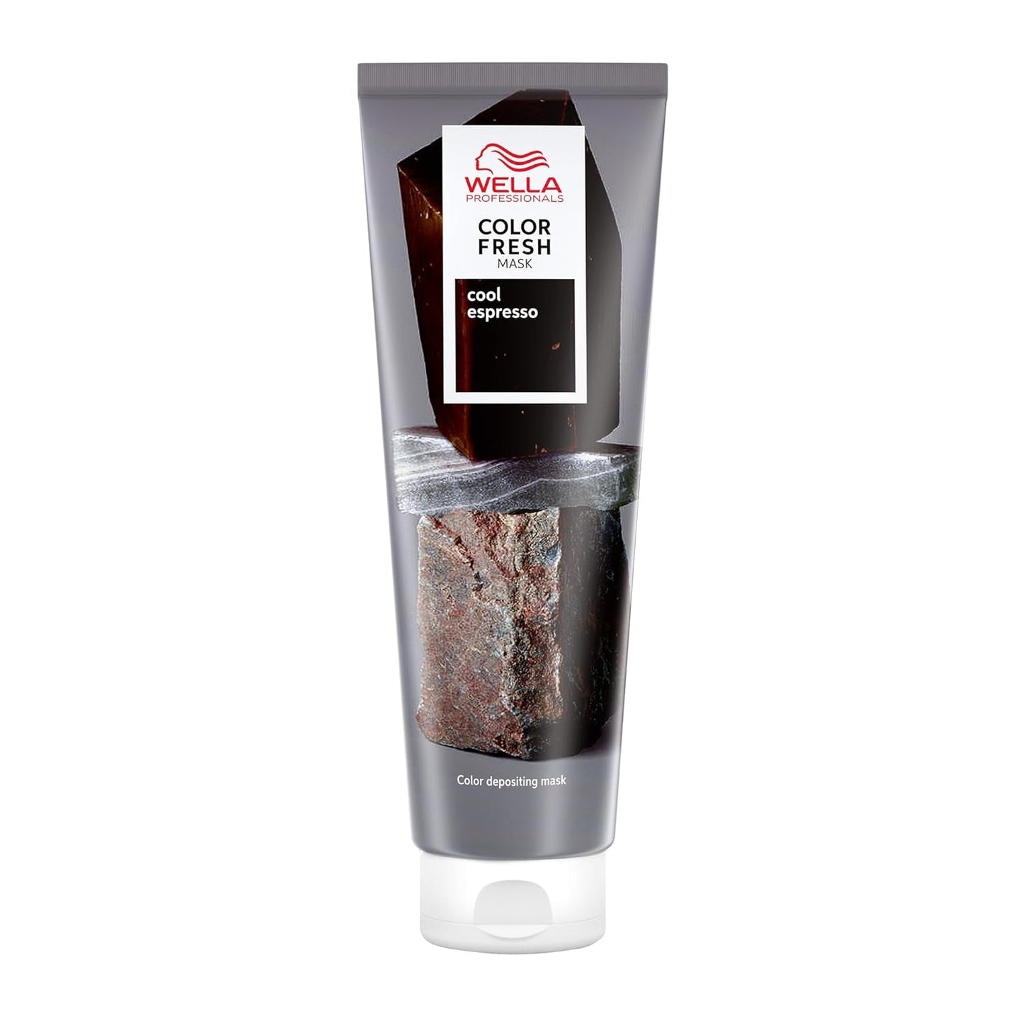 Wella Professionals Color Fresh Mask Cool Espresso - trattamento per rivitalizzare e cambiare colore dei capelli - tonalità nutriente con olio di avocado - per capelli neri e neri - 150 ml Naty Shop Cool Espresso Hair Mask 150 Ml (1 confezione)