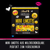 Mini emoticon al cioccolato CIAO | 164 g| ca. 27 fantastiche emoticon in diversi design, realizzate con il miglior cioccolato al latte | Regalo di cioccolato per bambini | Per decorazione (confezione da 2)