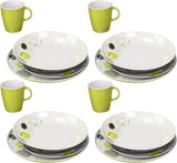 Piatti all-inclusive in melamina, Space - set da 16 pezzi