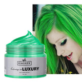 Cera temporanea per capelli verde, Spray temporaneo per capelli Crazy Green, Fango semipermanente lavabile, Tinta per capelli monouso, Pasta per capelli per styling istantaneo, Fango naturale per feste, attività e Halloween Tinture per capelli Naty Shop Titolo predefinito