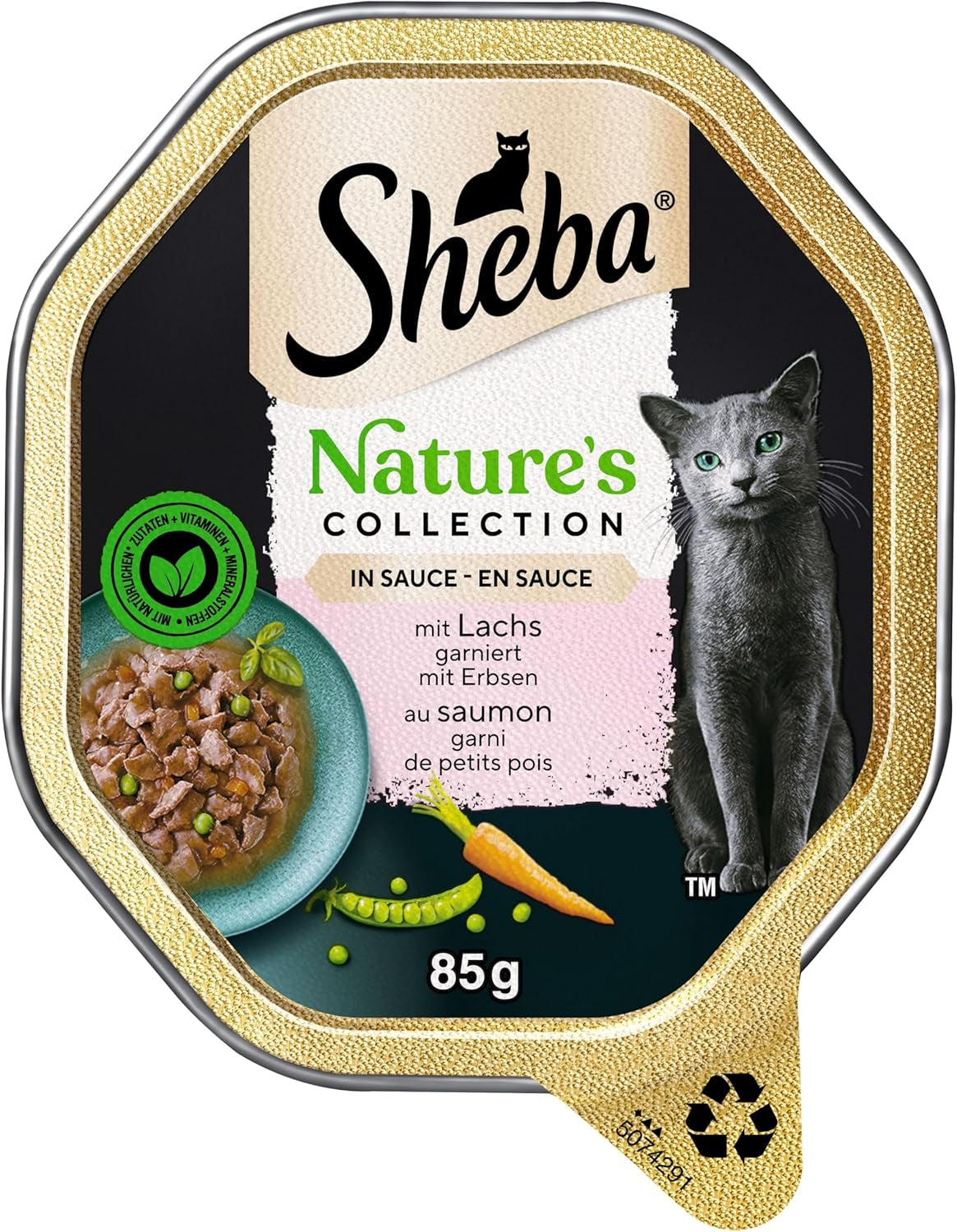 SHEBA Cibo umido per gatti, Collezione Nature in salsa di salmone, 2 x 11 x 85 g