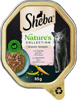 SHEBA Cibo umido per gatti, Collezione Nature in salsa di salmone, 2 x 11 x 85 g