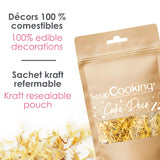 ScrapCooking - Calendule essiccate 3,5 g - Fiori commestibili - Decorazioni alimentari per dolci - Per dessert, torte, crostate, muffin - Natale, primavera, compleanno - Giallo dorato - 7471