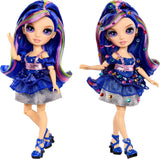 Rainbow High Be Dazzling - Genevieve Bleue - Bambola alla moda blu da 28 cm con strumento per abbellimenti, pietre preziose scintillanti e accessori per lo styling