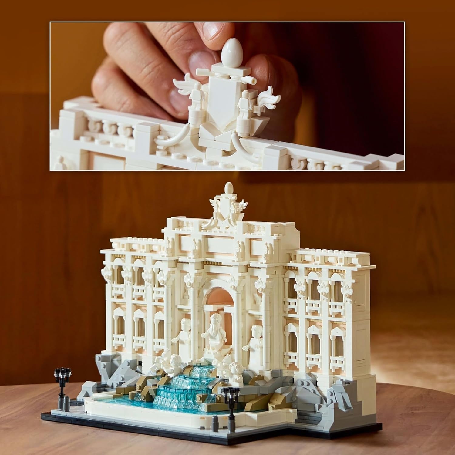 LEGO Architecture Fontana di Trevi - Modello di un punto di riferimento a Roma con sculture di Minifigure - pezzo da collezione per ufficio e soggiorno - regalo per adulti e amanti dell'architettura 21062 Set da costruzione Besuche den LEGO-Store