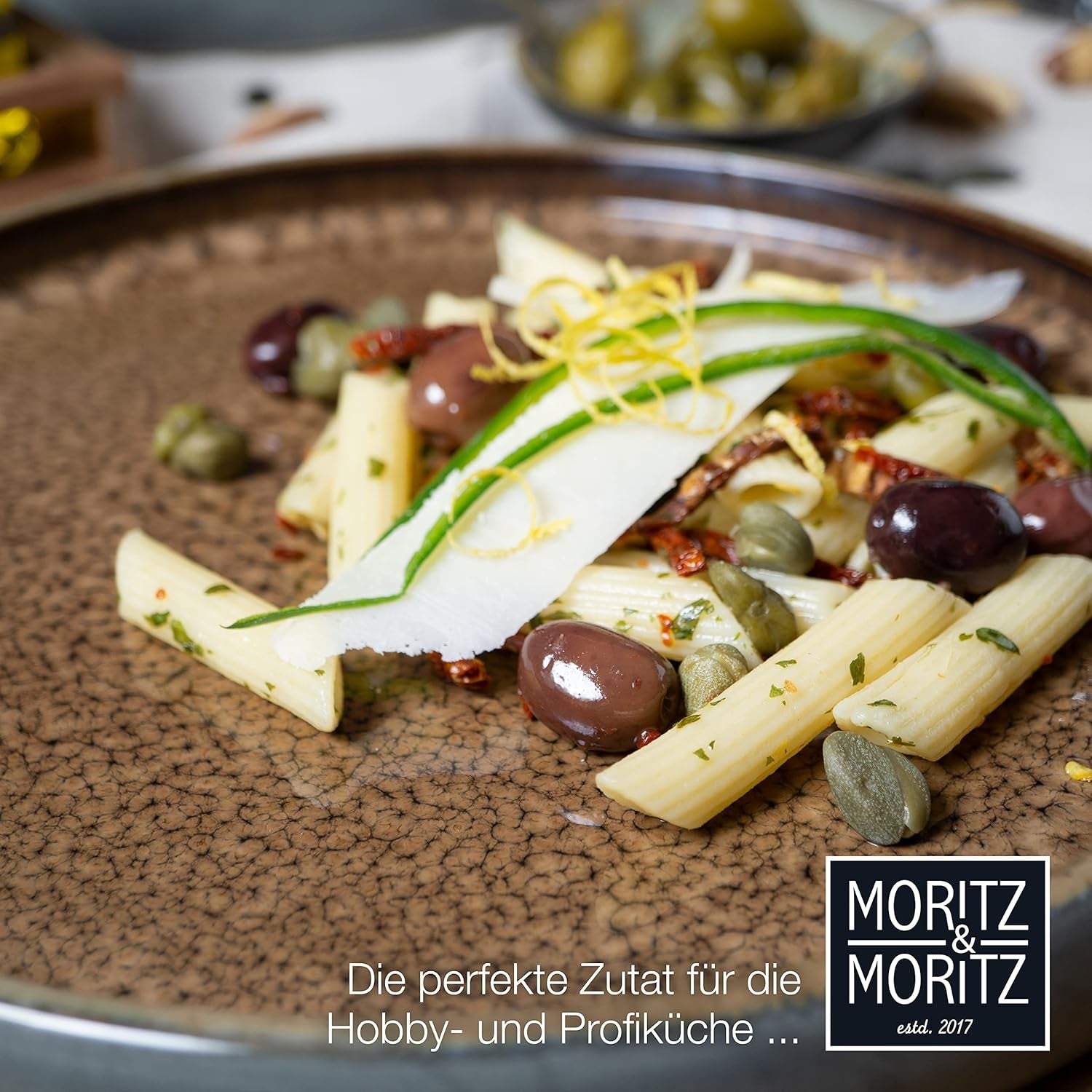Moritz & Moritz SOLID Servizio stoviglie in gres 18 pezzi per 6 - servizio stoviglie per 6, composto da 6 piatti piani, 6 piatti dessert e 6 piatti piani