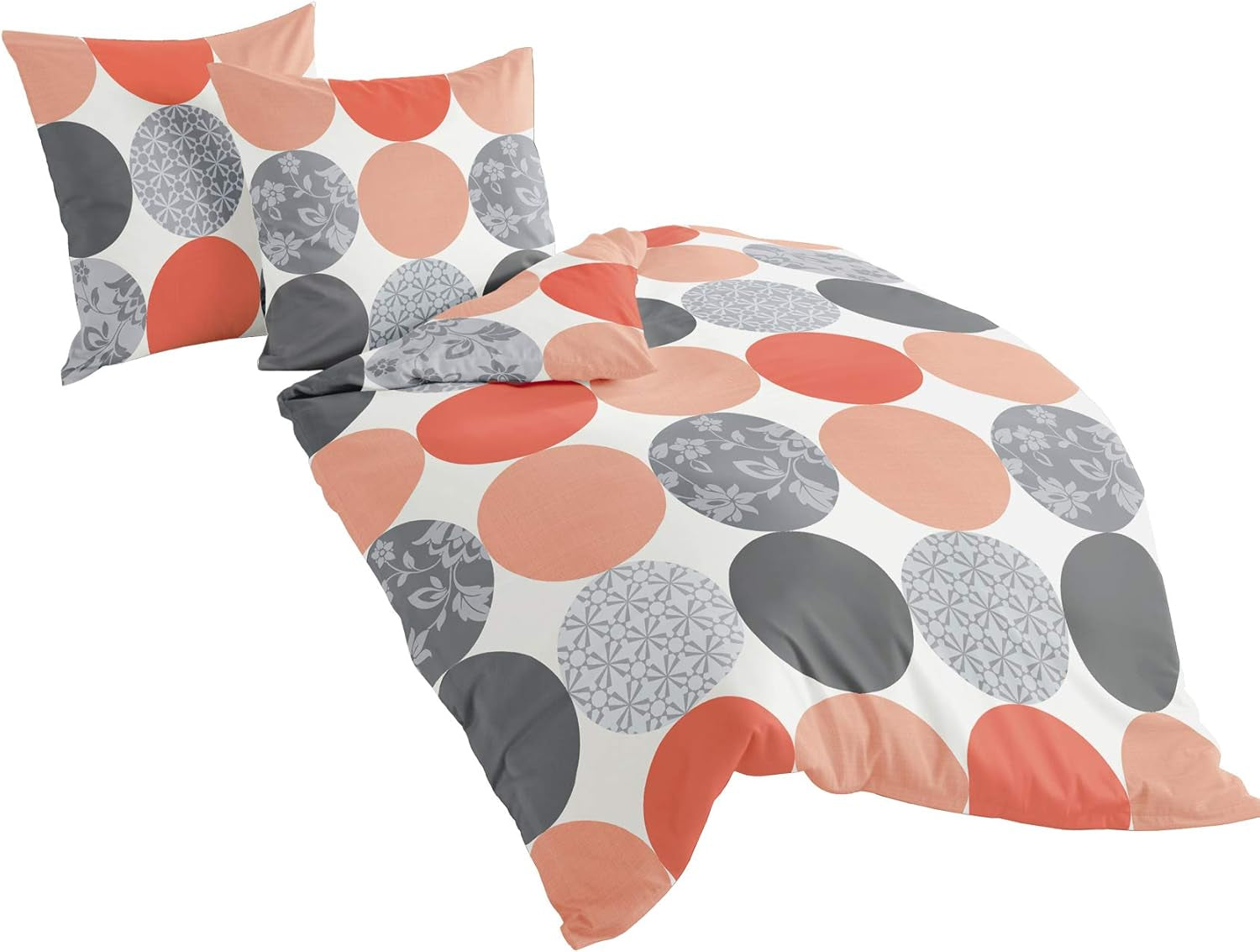 Biancheria da letto Bierbaum, macos-raso, Designed in Germany, modello 6383 turchese 02, 155X220 Cm + 80X80 Cm, misura comfort Letti e coperte Besuche den Bierbaum-Store Salmon 155X220 Altri campioni