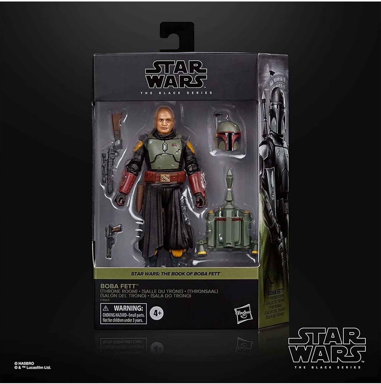 Star Wars Hasbro Black Series Boba Fett (Sala del Trono): Figura da collezione Il Libro di Boba Fett, per bambini dai 4 anni in su, Multi, Action Figure da 15 cm di altezza Naty Shop