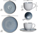 Servizio da caffè Ritzenhoff & Breker Skagen Stone, 12 pezzi, grigio-blu