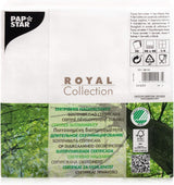 Papstar, 50 tovaglioli "ROYAL Collection" 1/4 pieghe 48 Cm X 48 Cm Bianco, #11577