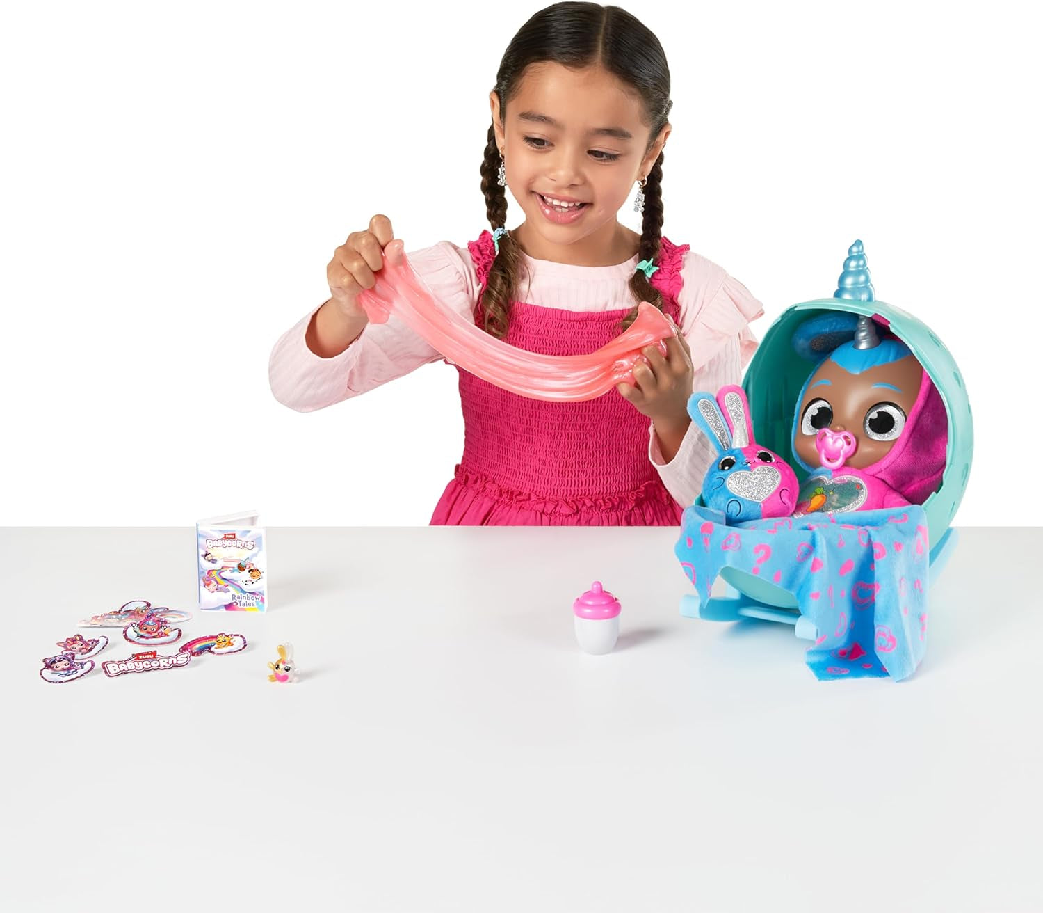 Babycorns Serie 1 di ZURU Magical Cat (Mac) Bambola con accessori Unboxing Giocattolo a sorpresa per bambine