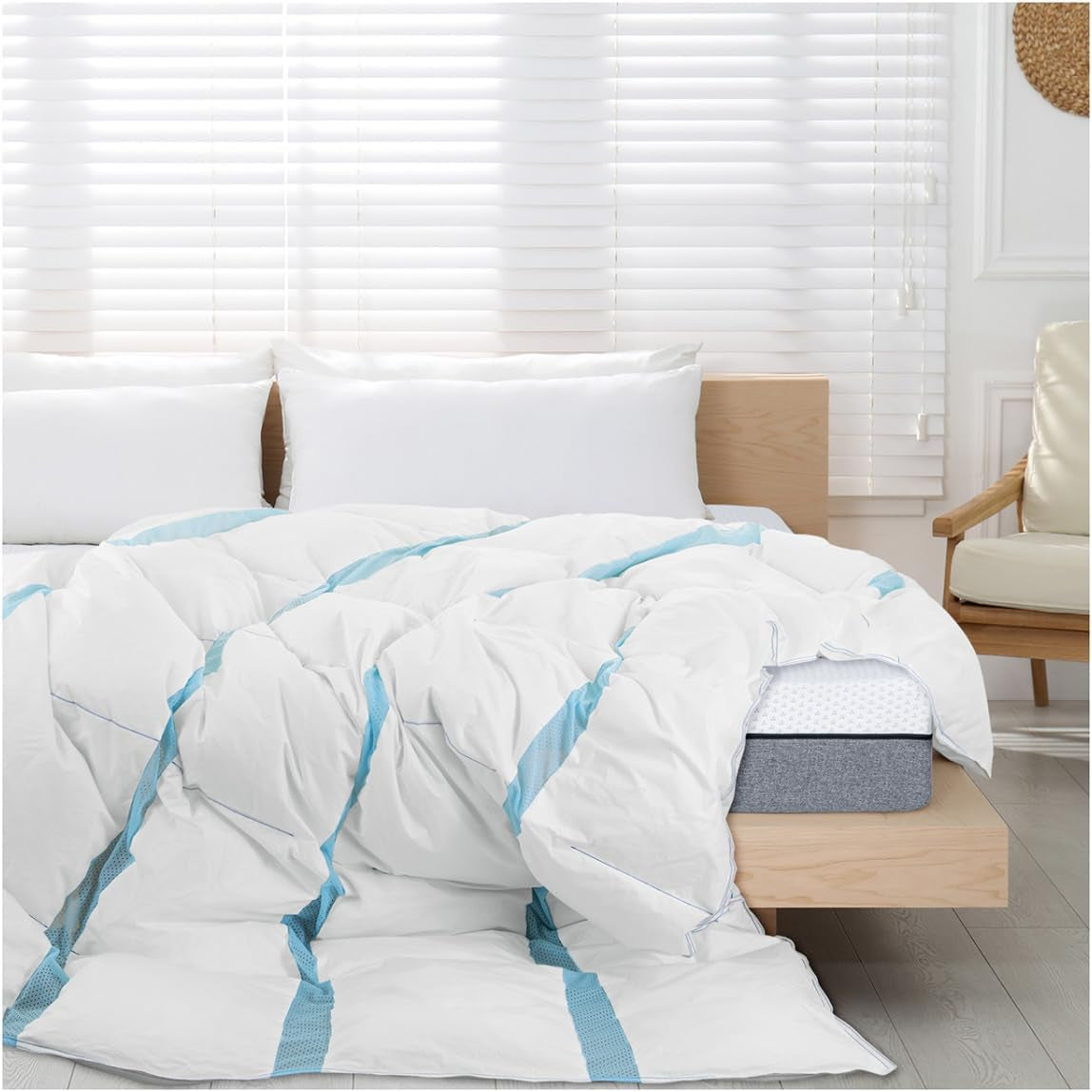 Genius Eazzzy Climate Comfort Trapunta 155 X 220 Cm, Fibratight, Trapunta leggera per tutte le stagioni, Trapunta traspirante, Temperatura gradevole per il sonno, Trapunta per tutte le stagioni Trapunte e piumini Naty Shop