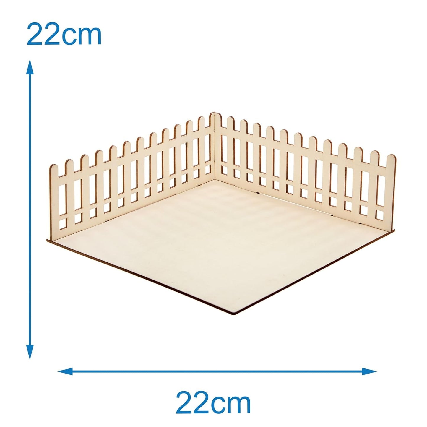 Baker Ross FN256 Mini casa delle bambole da giardino in legno - Confezione da 1 kit per casa delle bambole per bambini