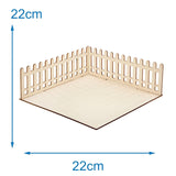 Baker Ross FN256 Mini casa delle bambole da giardino in legno - Confezione da 1 kit per casa delle bambole per bambini