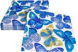 Tovaglioli Butterfly, blu, confezione da 20 pezzi
