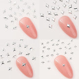 120 pezzi Ciondoli per unghie Stella Oro-Argento Stella Y2K Chiodi Ciondoli per stella in metallo Dimensioni miste Viti per unghie Design per unghie stella Nail art Ciondoli a stella 3D Decorazione per unghie Ciondoli per unghie Accessori per unghie