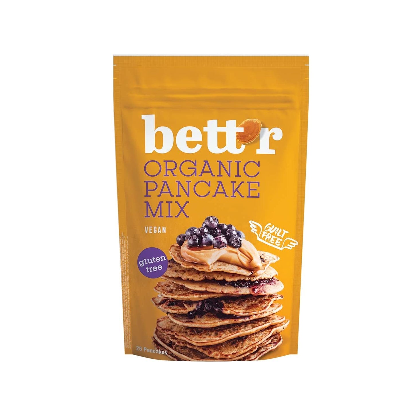 Bett'R Pancake Mix, preparato per dolci biologico, vegano e senza glutine, 6 x 400 grammi Kitchen Naty Shop