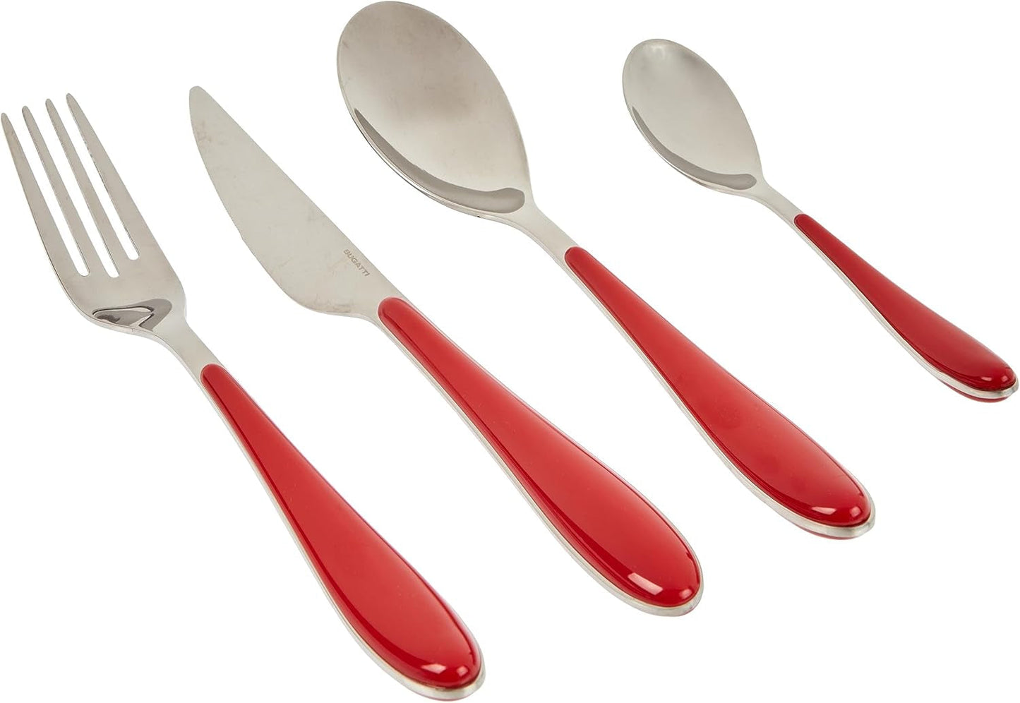 Set posate Bugatti Gioia, 24 pezzi, rosso Kitchen Naty Shop