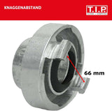 Giunto Storz TIPO C 52, filettatura interna da 2", per tubi e raccordi con O-ring in nitrile per inserti di aspirazione e pressione, in alluminio, 31092