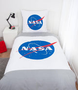 Set biancheria da letto NASA, cotone/rinforzato, grigio/bianco Biancheria da letto - bambini Naty Shop