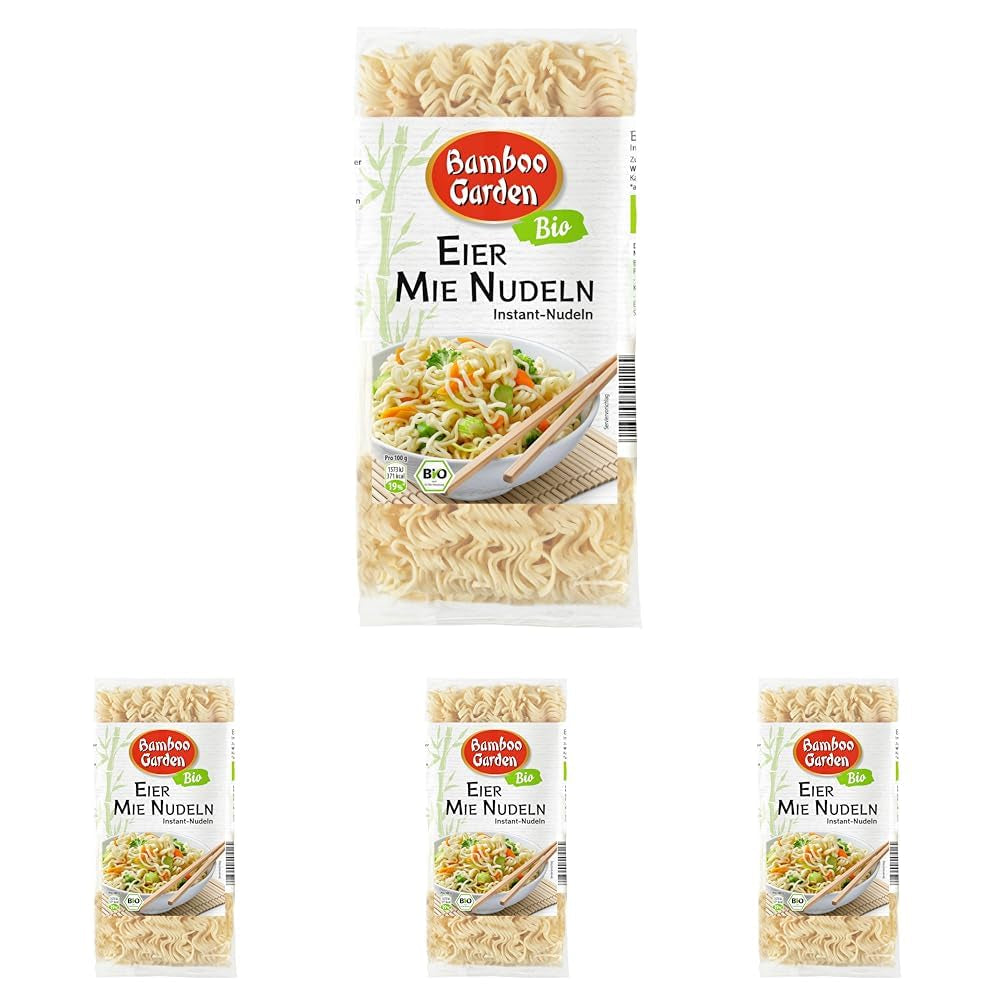 Tagliatelle biologiche all'uovo e all'agnello Bamboo Garden, 250 g (il design della confezione può variare)