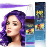 Lacca Colorante Per Capelli - Spray Colorante Temporaneo Per Capelli Verde Da 30 ml, Tintura Per Capelli Naturale Spray Colorante Temporaneo Per Capelli, Tintura Per Capelli Lavabile Per Feste Cosplay Halloween (Verde) Naty Shop Tintura Per Capelli Viola