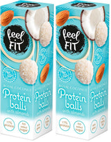 Praline al cocco senza zucchero con mandorle, Feel FIT, senza zuccheri aggiunti, 17% proteine, 63 g
