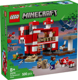 LEGO Minecraft The Mushroom Cow House Videogioco da costruzione giocattolo modello Mushroom Land con minifigure Steve e altri personaggi set da gioco per ragazzi e ragazze 8 anni 21270 Set da costruzione Beuche den LEGO-Store