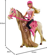 Simba 105730939 - Steffi Love Equitazione Completo 2 Cavalli Bambola alla moda completamente articolata 29 cm per bambini dai 3 anni in su