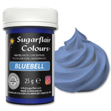 Colorante alimentare pastello Sugarflair per pasta, Bell Blue, colorante alimentare per pasta, fondente e marzapane, colori concentrati spettrali - 25 g
