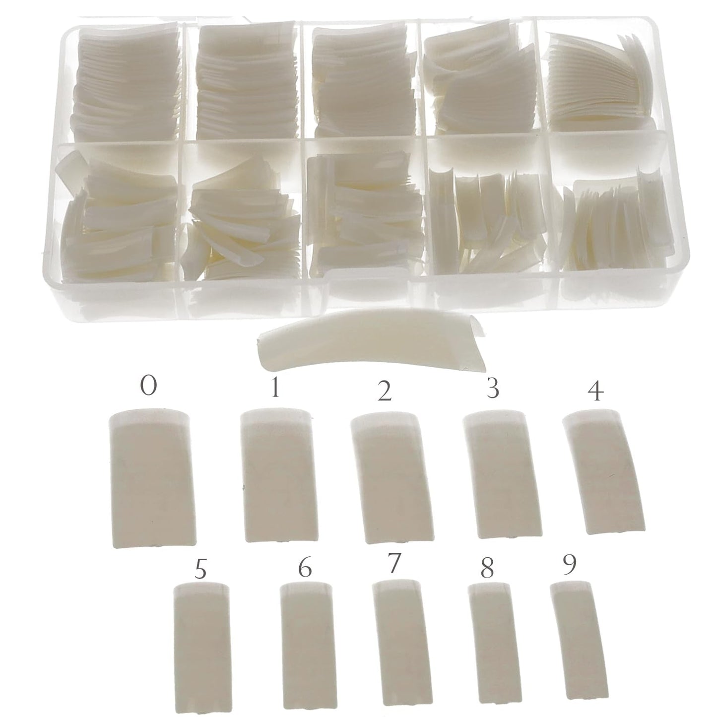 Sun Garden Nails Tipbox 500 punte incl. 3 Tips Colla Tips Nail Tips Colla - Unghie da modellare