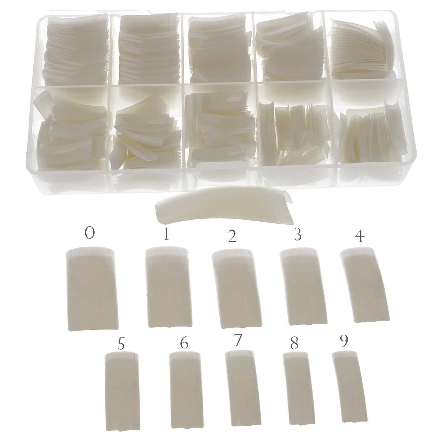 Sun Garden Nails Tipbox 500 punte incl. 3 Tips Colla Tips Nail Tips Colla - Unghie da modellare