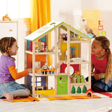 E3401 - Casa Four Seasons (arredata), Casa delle bambole con accessori, in legno e E3459 - Cameretta per bambini