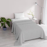 Trapunta estiva Raso Righe, poliestere, panna, 260X250 Cm Trapunte e Trapunte Naty Shop Grigio chiaro 170X250 Cm