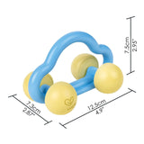 Hape Macchinina con Rotolo e Sonaglio, Giocattolo per Bambini Bebe Naty Shop Toys