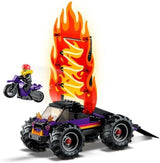 LEGO City Stuntz Spettacolo acrobatico, set a doppio looping, 60339, incl. rampa, monster truck, motocicletta 2X e 7 minifigure, giocattolo per bambini dai 7 anni in su Set da costruzione Besuche den LEGO-Store