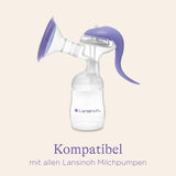 Lansinoh Muttermilchflaschen, 4 X 160 Ml - Zur Sicheren Muttermilch Austellungen - Neues Kompaktes Design Für Verbesserte Stabilität - Mit Stapelbarem Deckel Accessori Alimentazione e Allattamento Bebe Naty Shop