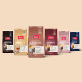 Melitta BellaCrema caffè decaffeinato in grani 4 x 1 kg caffè in grani non macinato per macchine da caffè completamente automatiche decaffeinato tostatura leggera tostatura tedesca 3 intensità