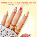 Makartt Blooming Gel Nail Polish - Estensore per smalto gel Blooming da 15 ml con colore marmorizzato, vernice gel, disegni per unghie manicure fai da te, fiori, animali, acquerello, kit manicure magico