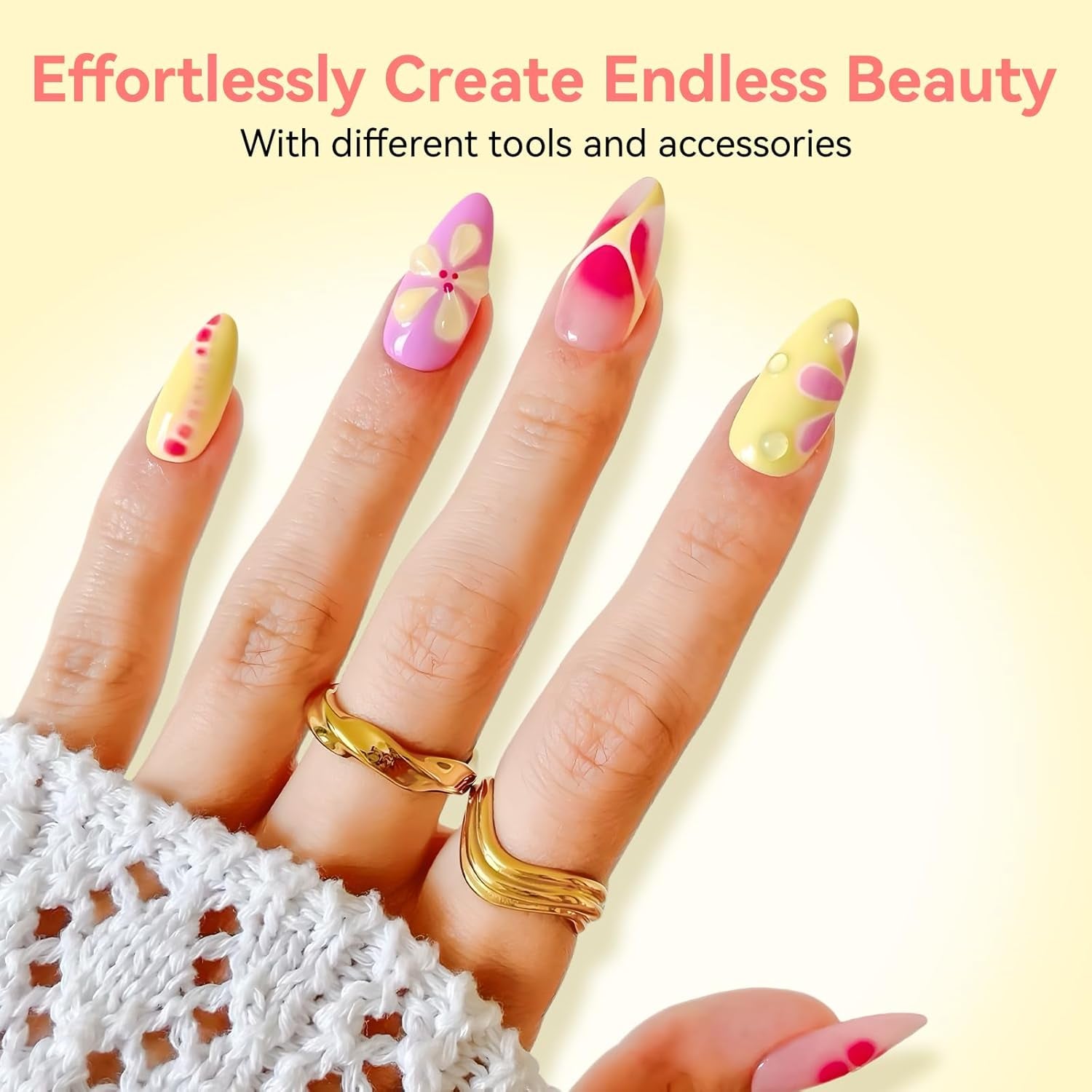 Makartt Blooming Gel Nail Polish - Estensore per smalto gel Blooming da 15 ml con colore marmorizzato, vernice gel, disegni per unghie manicure fai da te, fiori, animali, acquerello, kit manicure magico