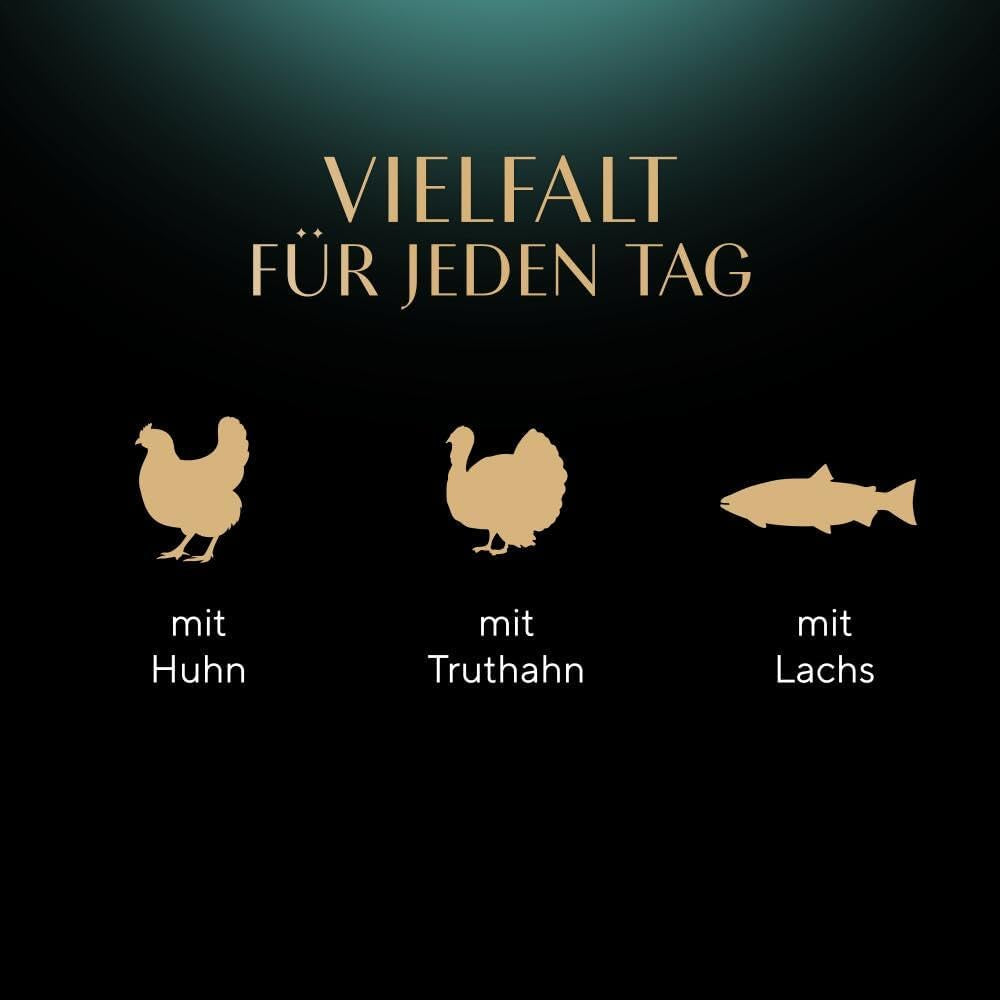 Sheba Portion Pouches Cibo umido per gatti, confezione multipack Fresh & Fine in salsa con pollo e salmone MSC, 6x6x50g - Piatti fini per gatti in salsa
