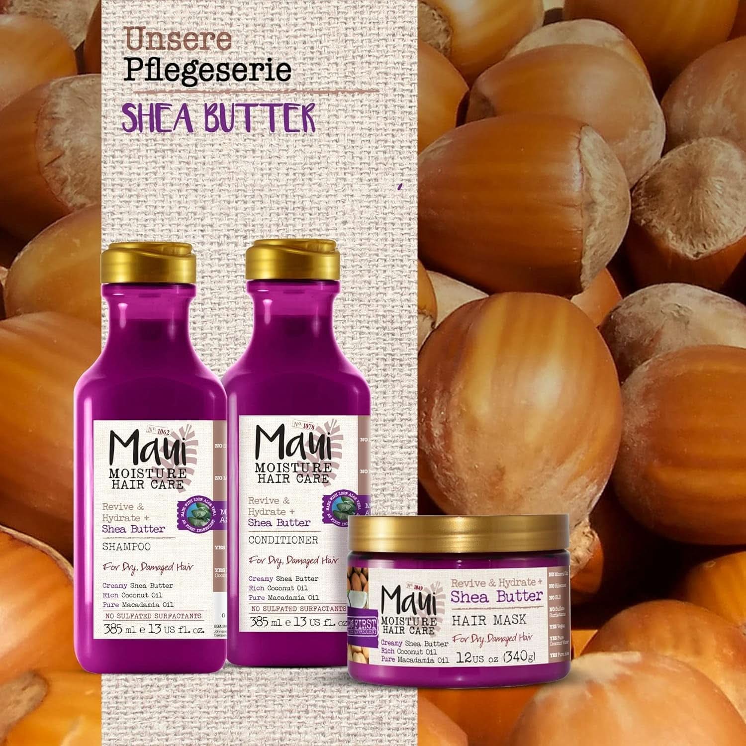 Maui Moisture Revive & Hydrate + Burro di Karitè, Shampoo o Balsamo, 385ml Doccia e Bagno Naty Shop