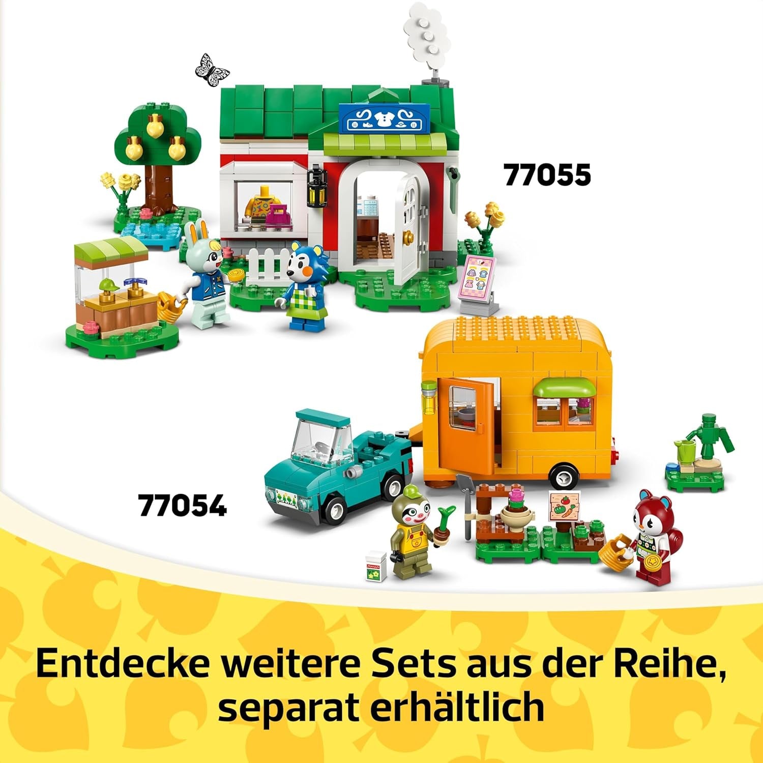 LEGO Animal Crossing Osservare le stelle con Eufemia, Set da costruzione per bambini, Set di videogiochi di ruolo fantasioso, Giocattolo per bambine e bambini di 6 anni, Figura animale giocattolo 77053 Set da costruzione Besuche den LEGO-Store