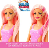 Barbie Pop Reveal Fruit - Bambole a sorpresa con 8 sorprese fruttate, tra cui una bambola posizionabile profumata alla fragola e limonata e un soffice cucciolo, dai 3 anni in su, HNW41