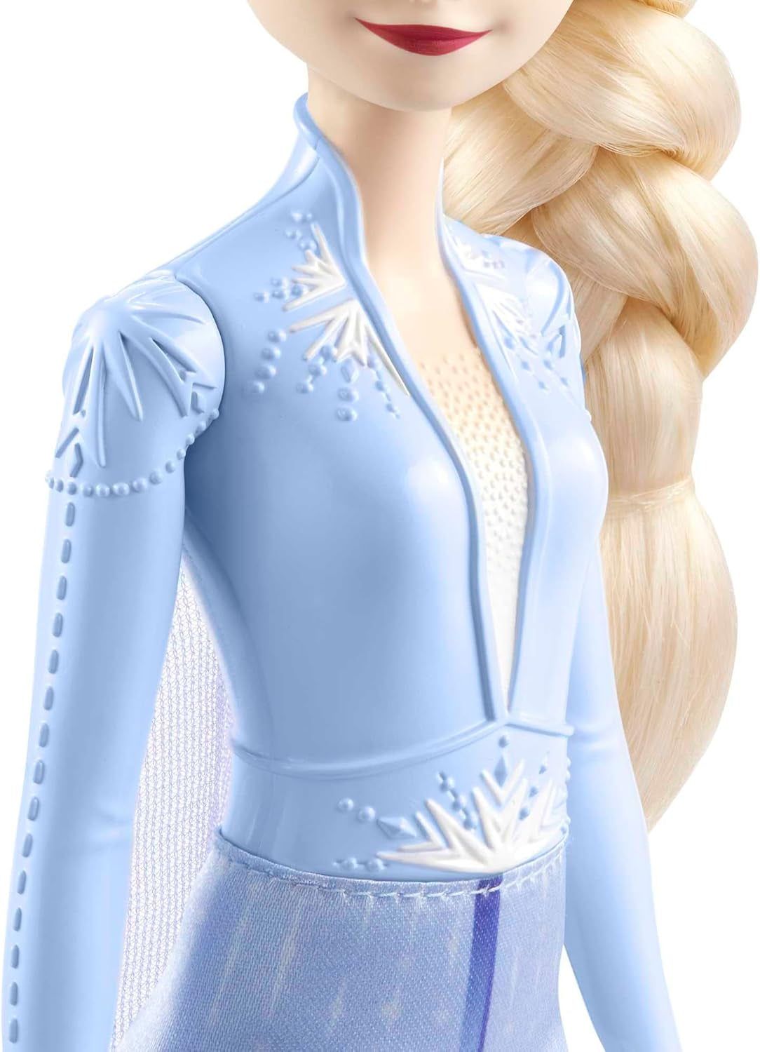 Mattel Disney Princess Elsa, bambola di Frozen in abito da viaggio, capelli biondi pettinabili, snodo articolato, gonna e stivali staccabili, regali Disney, giocattolo per bambini dai 3 anni in su, HLW48