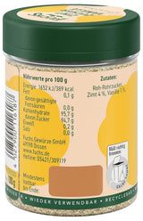 Fuchs Gewürze - Zimt Zucker Vanille - Gewürz zum Versüßen von Wafeln, Milchgetränken oder Joghurt - aus natürliche Ingredient - 100 g in wiederverwendbarer, recyclebarer Dose