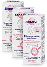 Sanosan Smagliature Minimiser, clinicamente testato - dimostrato che riduce le smagliature dopo la gravidanza, senza olio di paraffina, coloranti, siliconi, 75 ml Cosmetici e Bellezza Naty Shop 3 pezzi