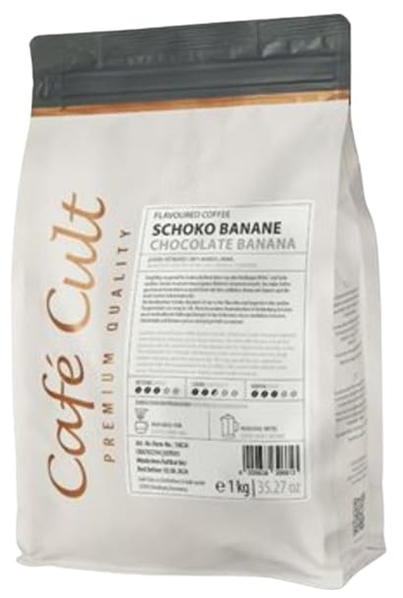 ® Caffè al cioccolato e banane in busta da 1 kg, al gusto di chicchi interi